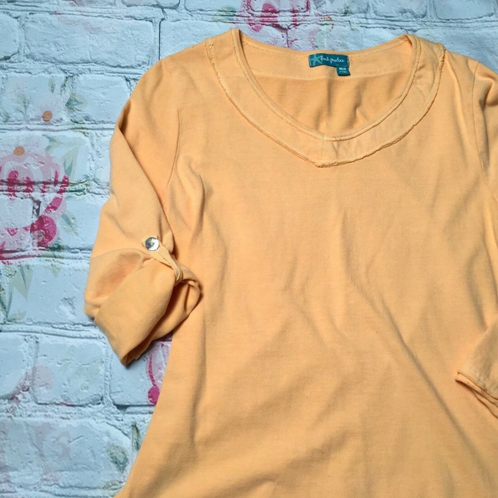 Fresh Produce Women XS/S Orange Tag Sleeves Soft S - Picture 5 of 6